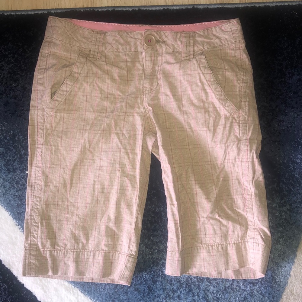 AEROPOSTALE SHORTS SIZE 0  PINK PLAID